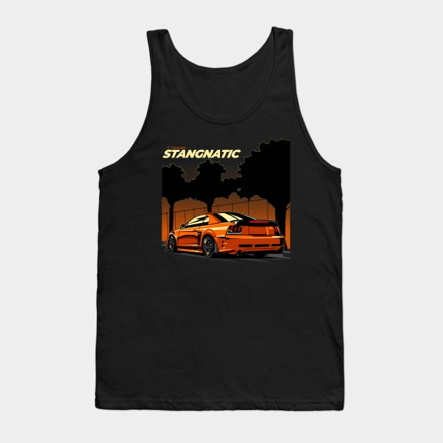 Mustang Orange Tank Top by aredie19